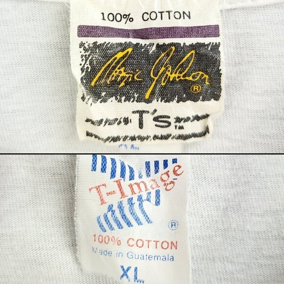 Magic Johnson T's Vintage T-Shirt Florida Panthers 1993 NHL Single Stitch XL - Picture 4 of 15